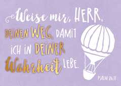 Postkartenserie "Weise mir, Herr" - 12 Stück