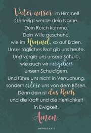 Wandschmuckschild - Vater unser Wandschmuckschild - Vater unser
