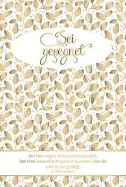 Faltkarte: Sei gesegnet - Gold-Edition - Neutral Faltkarte: Sei gesegnet - Gold-Edition - Neutral