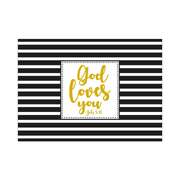 Postkarte "God loves you" - Konfirmation Postkarte "God loves you" - Konfirmation