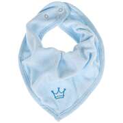 Baby Bandana "Krönchen" - hellblau Baby Bandana "Krönchen" - hellblau