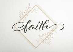 Postkarte - faith