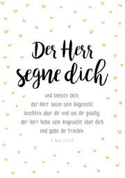 Der Herr segne dich - Bibelversposter Der Herr segne dich - Bibelversposter