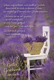 Doro Zachmann - Faltkarte: Gottes Geschenk an dich - Geburtstag Faltkarte: Gottes Geschenk an dich - Geburtstag