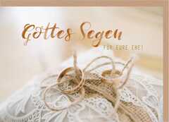 Faltkarte "Gottes Segen" - Ringe Faltkarte "Gottes Segen" - Ringe