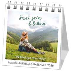 Frei sein & leben 2026 - Aufkleber-Kalender