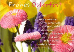 Frohes Osterfest - Faltkarte