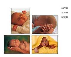 Postkartenserie Babies, 12 Stück