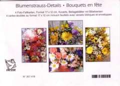 Faltkartenbox Blumenstrauss-Details