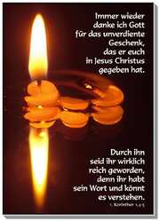 V. Rauch - Postkarten: Immer wieder danke ich Gott, 12 Stück Postkarten: Immer wieder danke ich Gott, 12 Stück