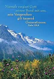 Faltkarte: Psalm 105,8 - 3 Stück Faltkarte: Psalm 105,8 - 3 Stück