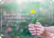 Alles wirklich Wertvolle lässt sich nicht kaufen - Postkarte Alles wirklich Wertvolle lässt sich nicht kaufen - Postkarte