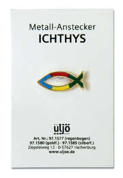 Metall-Anstecker "Fisch" - bunt Metall-Anstecker "Fisch" - bunt