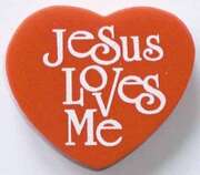Radiergummi Herz "Jesus loves me" Radiergummi Herz "Jesus loves me"