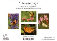 Postkartenserie Schmetterlinge, 12 Stück