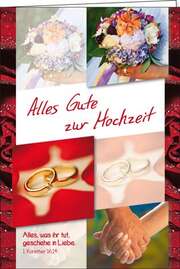 Faltkarte: Alles Gute zur Hochzeit - Hochzeit Faltkarte: Alles Gute zur Hochzeit - Hochzeit