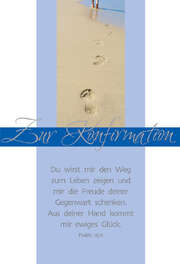 Faltkarte "Zur Konfirmation" - Du wirst mir den Weg... - 5 Stück Faltkarte "Zur Konfirmation" - Du wirst mir den Weg... - 5 Stück
