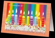 Faltkarten Geburtstag, 5 Stück Faltkarten Geburtstag, 5 Stück