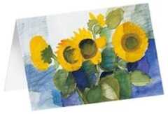 Kunstkarten "Vier Sonnenblumen" 5 Stk.