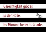 Arno Backhaus - Postkarten "Gerechtigkeit gibt es in der Hölle." - 10 St. Postkarten "Gerechtigkeit gibt es in der Hölle." - 10 St.
