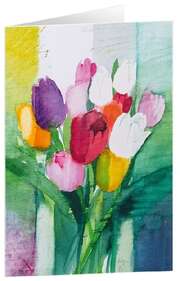 Andreas Felger - Kunstkarten "Tulpenstrauß 2" - 5 Stück Kunstkarten "Tulpenstrauß 2" - 5 Stück