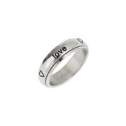 Spin Ring "True love waits ... hearts" - 18mm Spin Ring "True love waits ... hearts" - 18mm