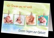 Faltkarten Geburt, 5 Stück Faltkarten Geburt, 5 Stück