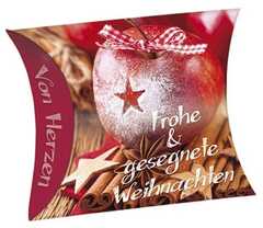 Schafmilchseife Herz "Frohe & gesegnete Weihnachten"