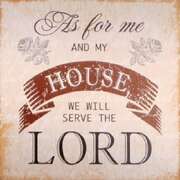 Metallschild - As for me and my House Metallschild - As for me and my House