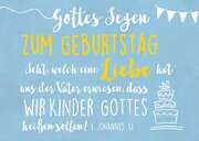 Postkartenserie "Gottes Segen zum Geburtstag" - 12 Stk. Postkartenserie "Gottes Segen zum Geburtstag" - 12 Stk.