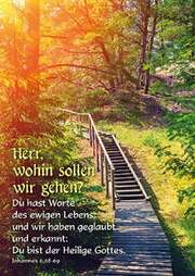 Postkarten: Herr, wohin sollen wir gehen?, 4 Stück Postkarten: Herr, wohin sollen wir gehen?, 4 Stück