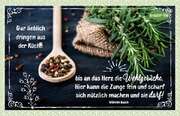 Wilhelm Busch - Kräuter-Dip-Postkarte - Gar lieblich dringen aus der Küche Kräuter-Dip-Postkarte - Gar lieblich dringen aus der Küche
